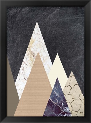 Framed Peaks 2 Print