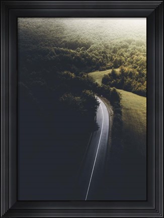Framed Road to Darkness Print