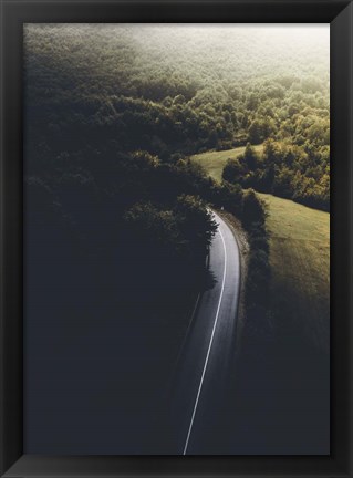 Framed Road to Darkness Print
