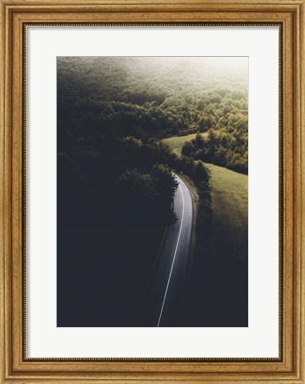 Framed Road to Darkness Print