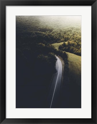 Framed Road to Darkness Print
