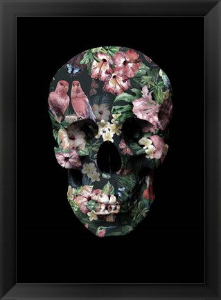 Framed Tropic Skull Print