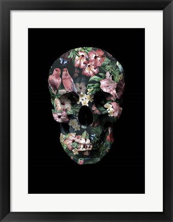 Framed Tropic Skull Print