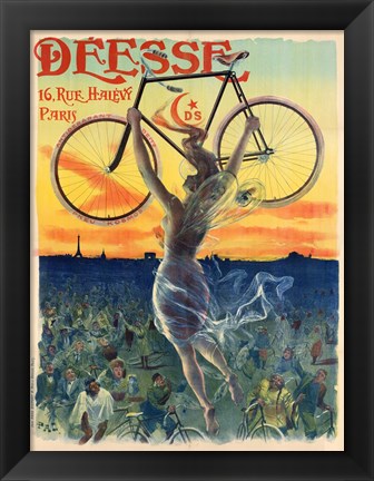 Framed Deesse Cycles Print
