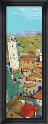 Framed Rooftops of San Gimignano Print