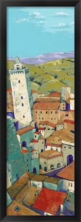 Framed Rooftops of San Gimignano Print