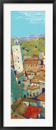 Framed Rooftops of San Gimignano Print