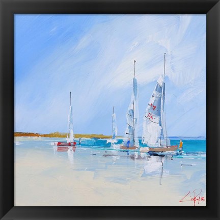 Framed Aspendale Sails Print