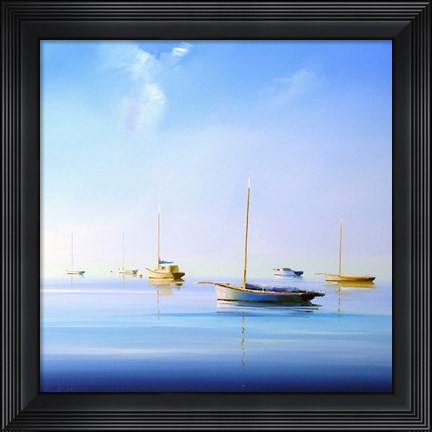 Framed Blue Couta 2 Print