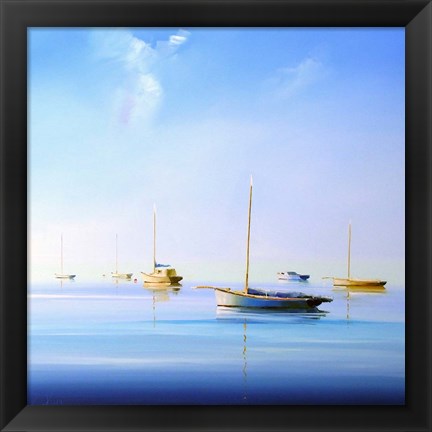 Framed Blue Couta 2 Print