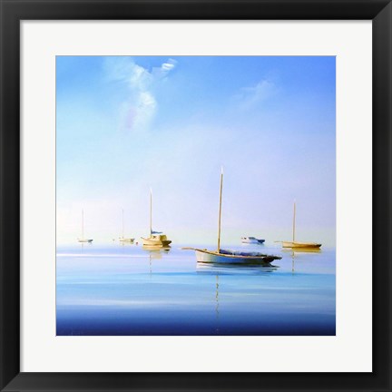 Framed Blue Couta 2 Print