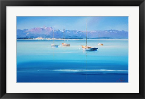 Framed Gold Decks, Sorrento Print