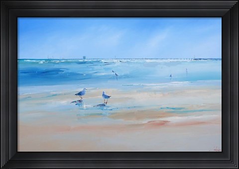 Framed Late Gulls Print