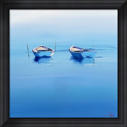 Framed Late Moorings Print
