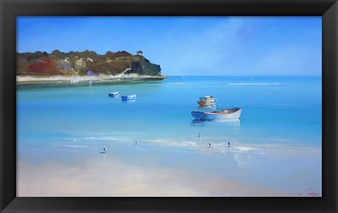 Framed Low Tide Sorrento Print