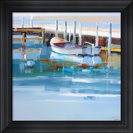 Framed Mooring, Solitude Print