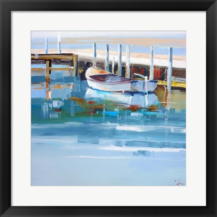 Framed Mooring, Solitude Print