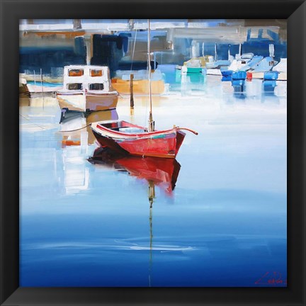 Framed Mordialloc Moorings Print