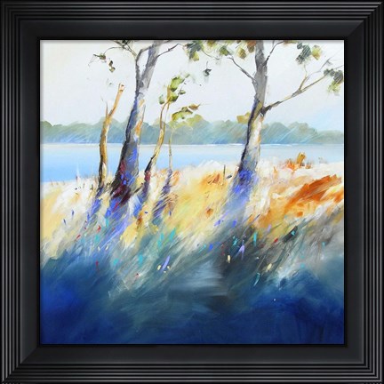 Framed Murray River Bank Print