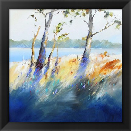 Framed Murray River Bank Print