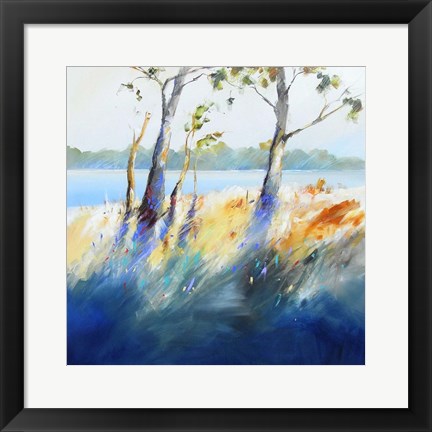 Framed Murray River Bank Print