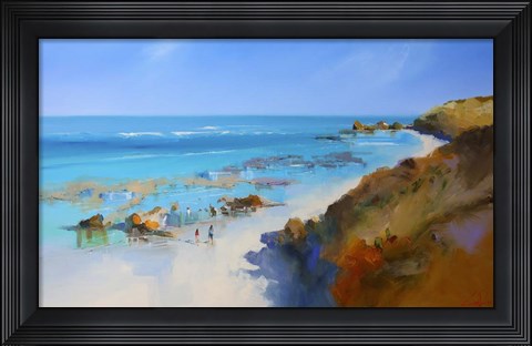 Framed On the Back Beach, Sorrento Print