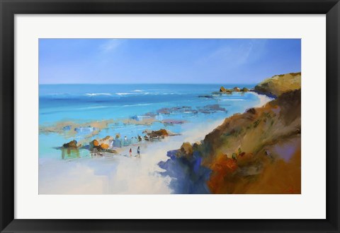 Framed On the Back Beach, Sorrento Print
