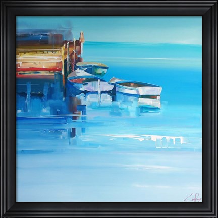 Framed Port Fairy Moorings Print