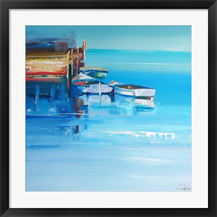 Framed Port Fairy Moorings Print