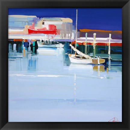 Framed Port Fairy Moorings 2 Print