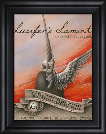Framed Lucifer&#39;s Lament Print