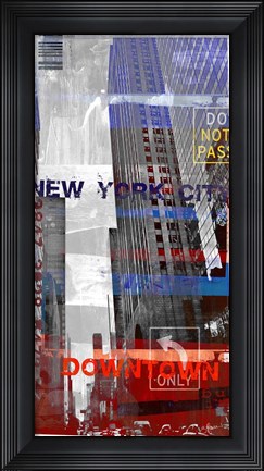 Framed New York Sky II Print