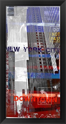 Framed New York Sky II Print