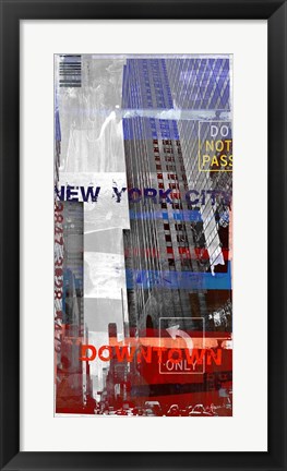 Framed New York Sky II Print