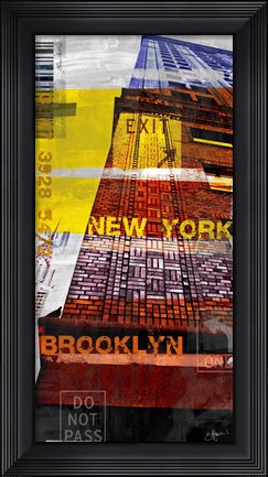 Framed New York Sky III Print