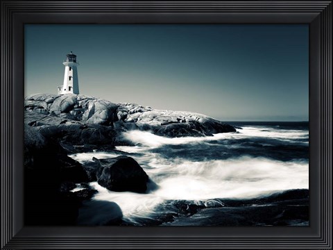 Framed Lighthouse, Peggy&#39;s Cove Print