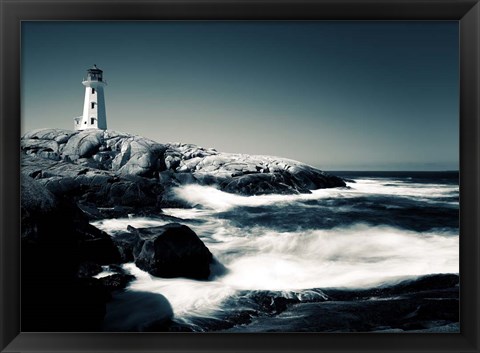 Framed Lighthouse, Peggy&#39;s Cove Print