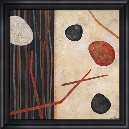 Framed Sticks and Stones I Print