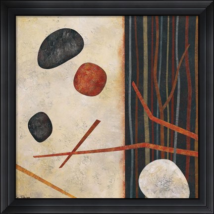 Framed Sticks and Stones II Print