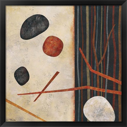 Framed Sticks and Stones II Print