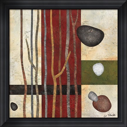 Framed Sticks and Stones V Print