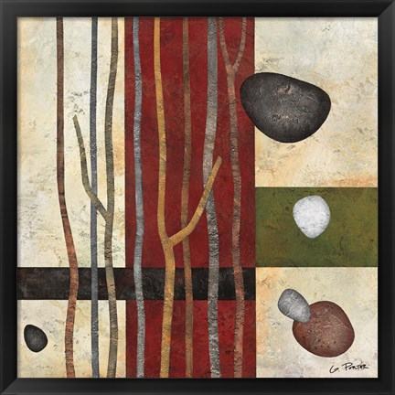 Framed Sticks and Stones V Print