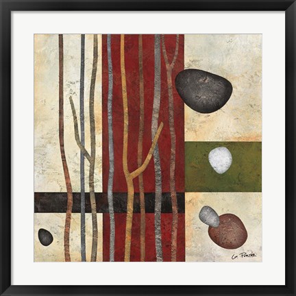 Framed Sticks and Stones V Print