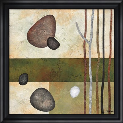 Framed Sticks and Stones VI Print