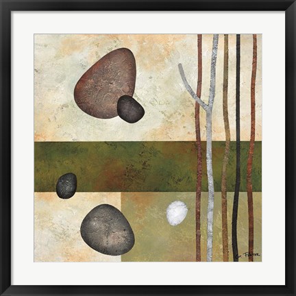 Framed Sticks and Stones VI Print