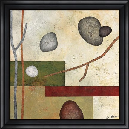 Framed Sticks and Stones VII Print
