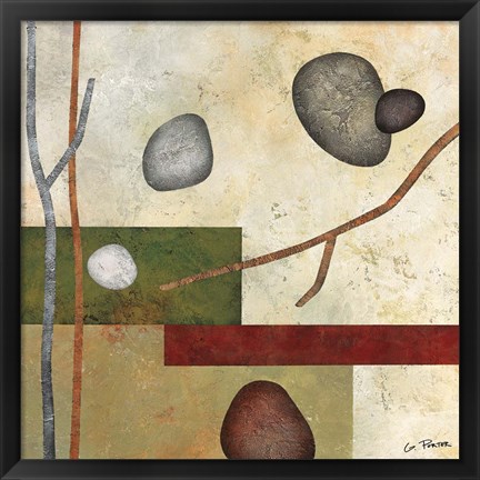 Framed Sticks and Stones VII Print