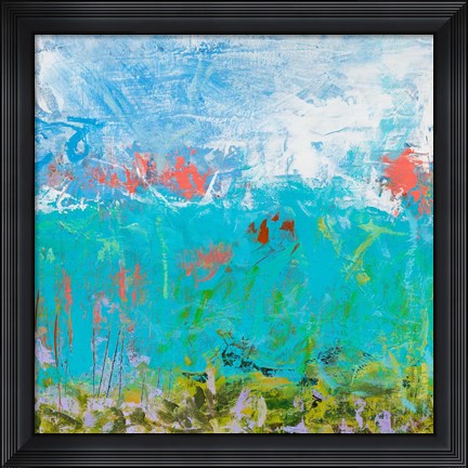 Framed Cerulean Escapes II Print
