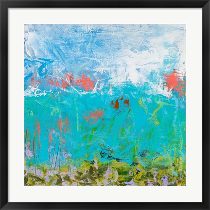 Framed Cerulean Escapes II Print
