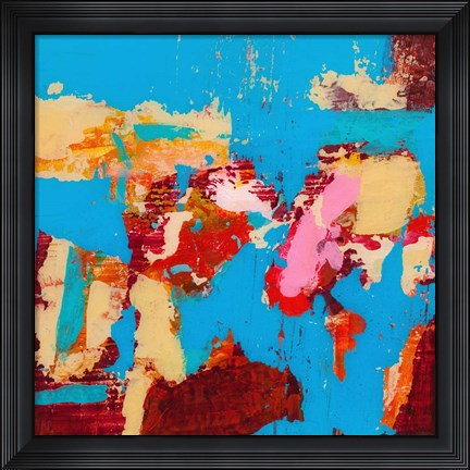 Framed Folded Sunset I Print